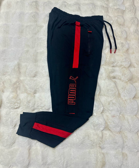 Pantalon Barbat PMA Negru/Rosu